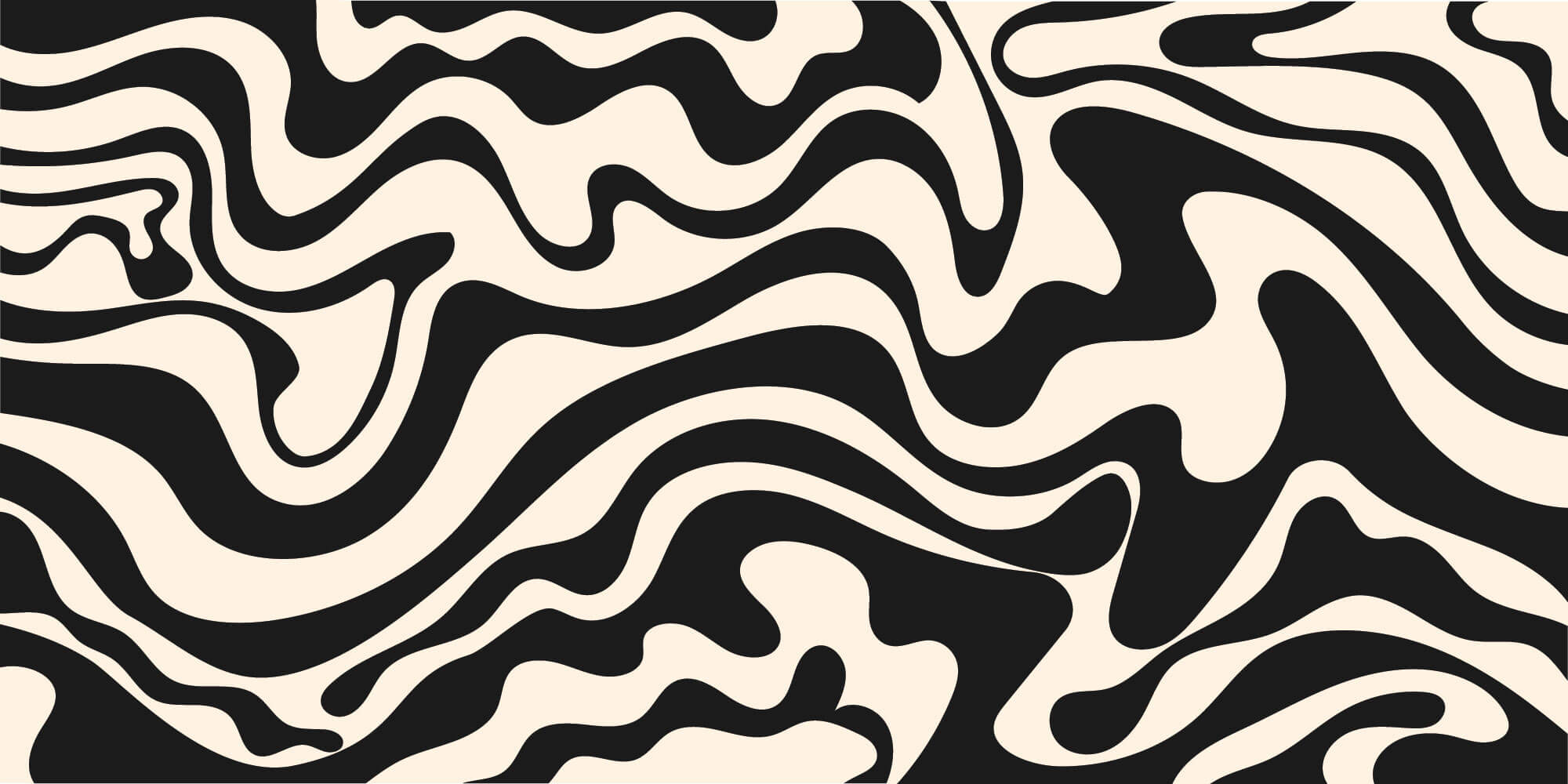 Tapet Personalizat Abstract cu forme fluide abstracte - SEAMLESS BLACK I