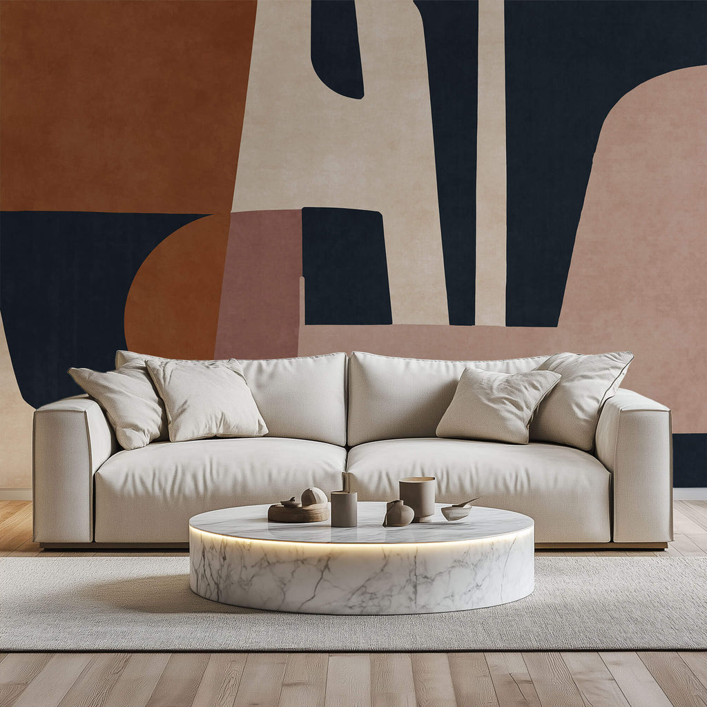 Tapet Personalizat Abstract cu elemente abstracte si textura - COLOR COMPOSITION
