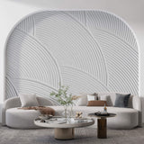 Tapet Personalizat Abstract cu plaster alb uniform - SOFT TEXTURE PASTE