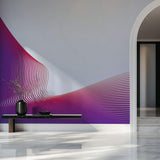 Tapet Personalizat Abstract cu structura geometrica neo moderna in nuante de roz fucsia - NEO DESIGN
