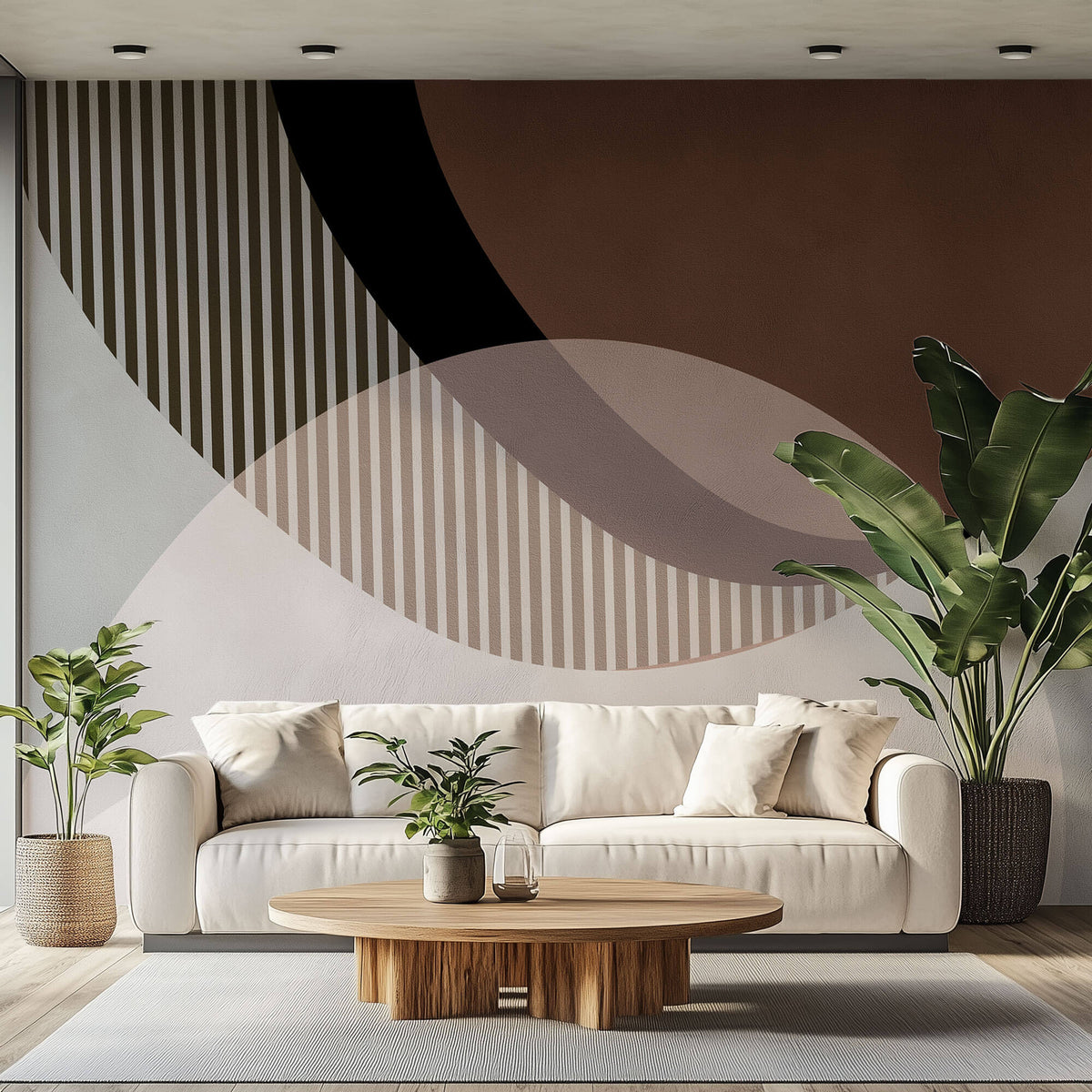 Tapet Personalizat Abstract cu textura decorativa si model minimalist modern - SOFT PLASTER TEXTURE