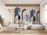 Tapet personalizat art deco cu arcade specifice stilului care combina eleganta art deco cu simplitatea stilului modern si al contrastului indraznet de culoare