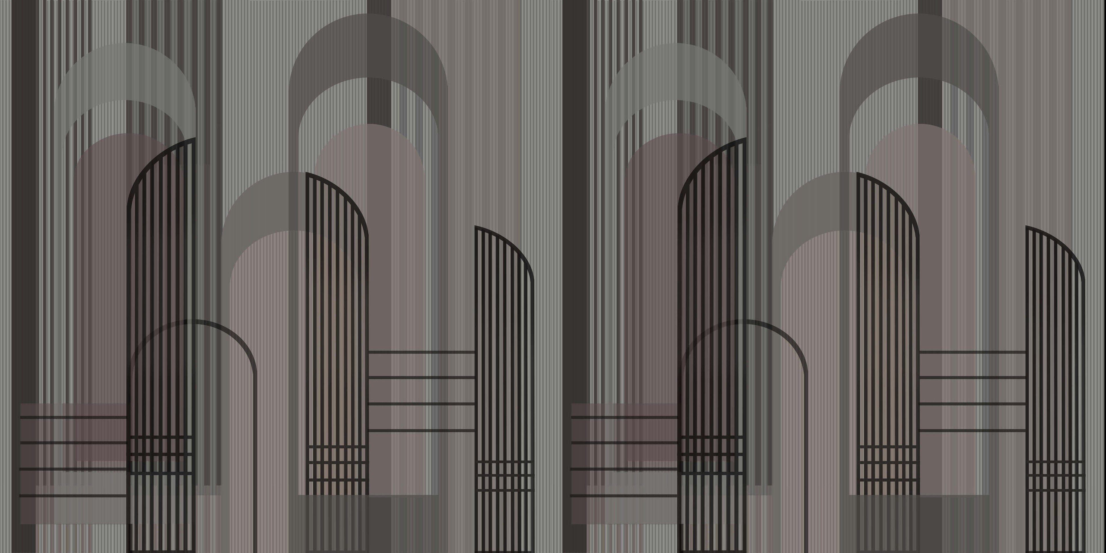 Tapet personalizat - GREY ARCHES