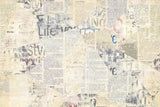 Tapet personalizat eclectic cu tipar de ziar blurat blurry newspaper