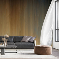 Tapet personalizat fine art in combinatii de dungi aurii pe fundal negru smooth blend downside
