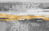 Tapet personalizat fine art cu structura abstracta in nuante de gri si aramiu winter sunset