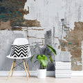 Tapet personalizat fine art cu texturi abstracte in maro si alb brown art wall