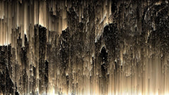 Tapet personalizat fine art in nuante de auriu si negru dark golden northen