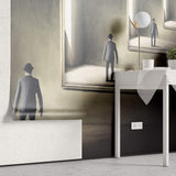 Tapet Personalizat Fine Art cu reflexia unui om in oglinda in mod repetat - MAN IN THE MIRROR