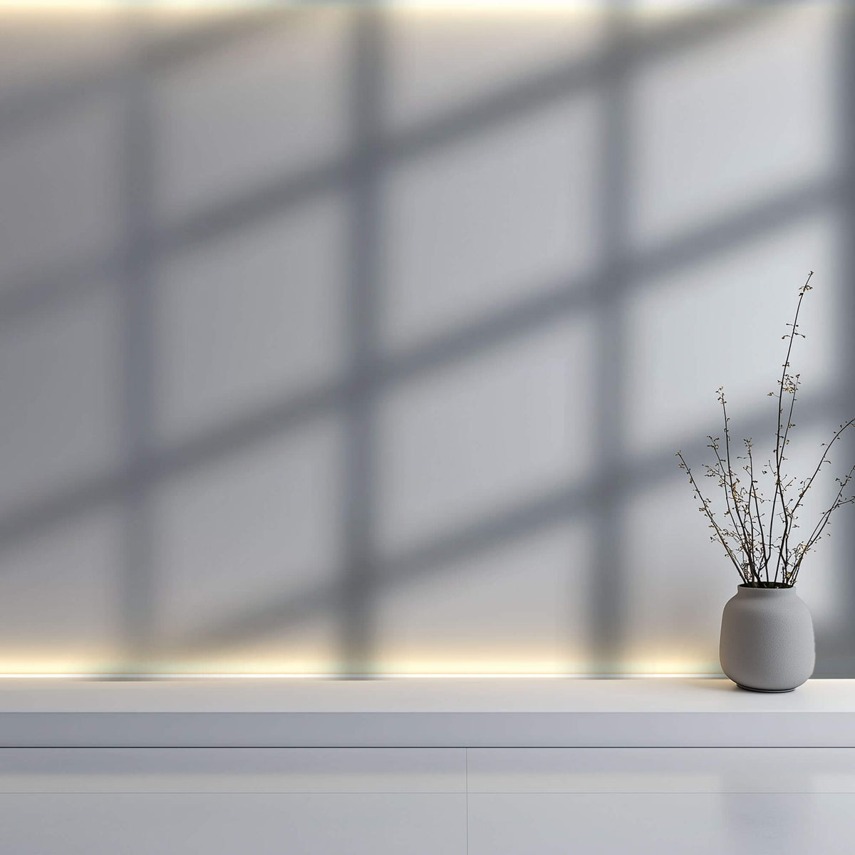 Tapet Personalizat Fine Art cu umbre ale ramelor de geam - FADED WINDOW SHADE