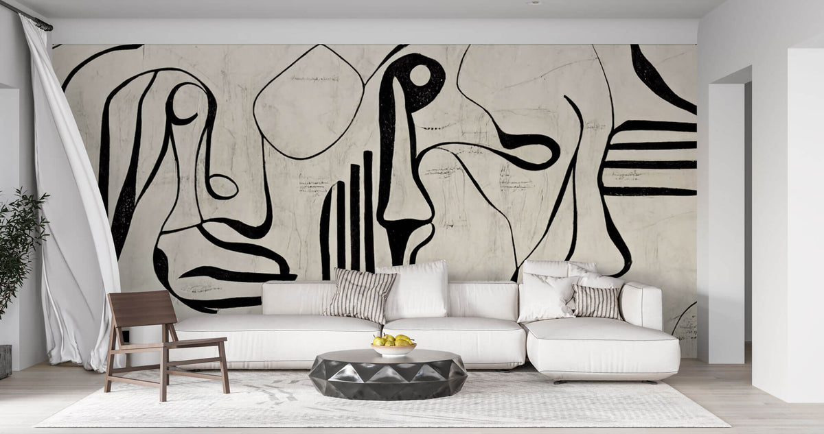 Tapet Personalizat Fine Art cu arta expresionista - SHODO FACES