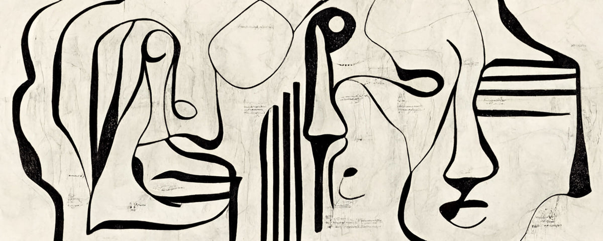 Tapet Personalizat Fine Art cu arta expresionista - SHODO FACES