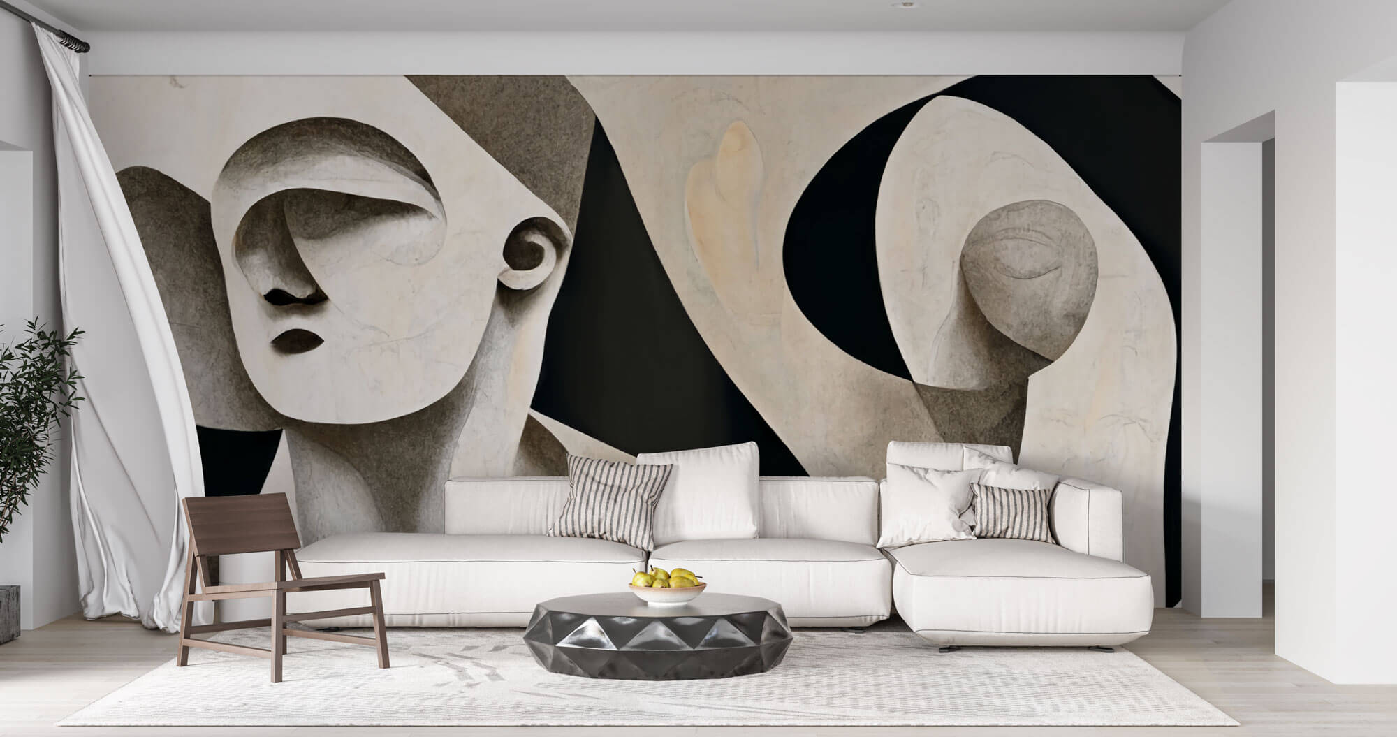 Tapet Personalizat Fine Art cu sculpturi de portrete - AESTHETIC SCULPTURE