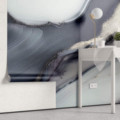 Tapet Personalizat Fine Art cu peisaj glaciar abstract - ICE PAINT