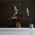Tapet Personalizat Fine Art cu femeie in haine medievale reprezentand generatia Z - HISTORICAL GEN Z