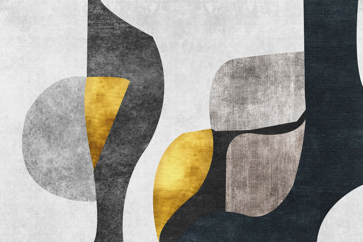 Tapet Personalizat Fine Art cu elemente abstracte si fundal texturat - MODERN ART