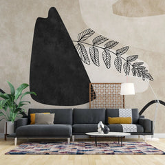 Tapet personalizat line art cu design minimalist minimalist art