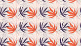 Coral Leaves Personalised Wallpaper