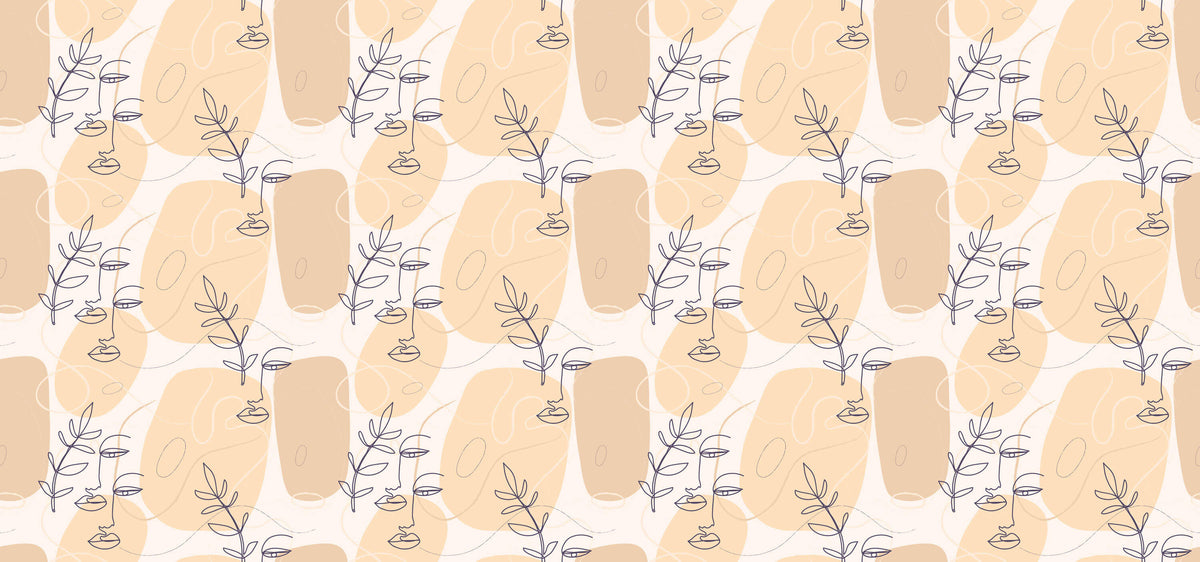 Leaf Portrait Personalised Wallpaper