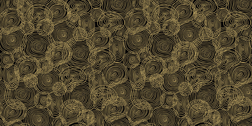Tapet personalizat Line Art cu cercuri liniare ce amintesc de inelele de lemn - WOODEN LINES