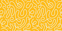 Tapet personalizat Line Art cu model modern minimalist jucaus in nuante vibrante de galben - YELLOW BRIGHT