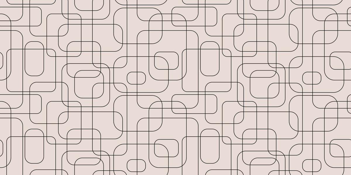Retro Modernity Personalised Wallpaper