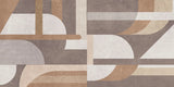 Tapet personalizat modern cu forme geometrice in nuante de bej si maro brown shades