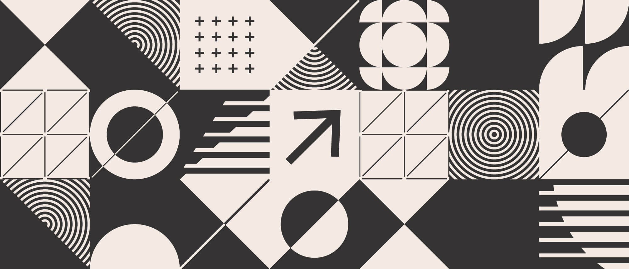 Tapet personalizat Modern cu design minimalist abstract in nuante de alb negru - MODERN GEOMETRICS