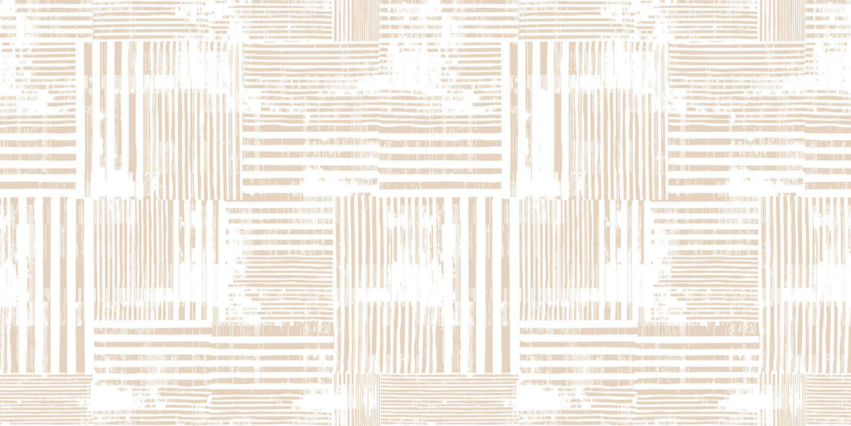 Tapet personalizat Modern cu dungi abstracte in nuante de bej cald si alb - MODERN BEIGE
