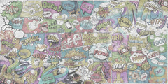 Tapet personalizat pop art & cartoon cu expresii in stil retro retro speech bubbles