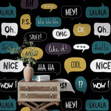 Tapet Personalizat Pop Art & Cartoon cu mesaje text - TEXT BUBBLES