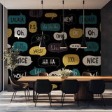 Tapet Personalizat Pop Art & Cartoon cu mesaje text - TEXT BUBBLES