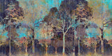 Tapet personalizat forest cu padure pictata abstract painted forest