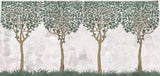 Tapet personalizat forest cu copaci in stil celtic celtic trees