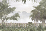 Tapet Personalizat Forest cu vedere la munti si vegetatie - TROPICAL VIEWPOINT