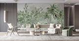 Tapet Personalizat Forest cu padure tropicala verde in ceata - DENSE TROPICAL FOREST