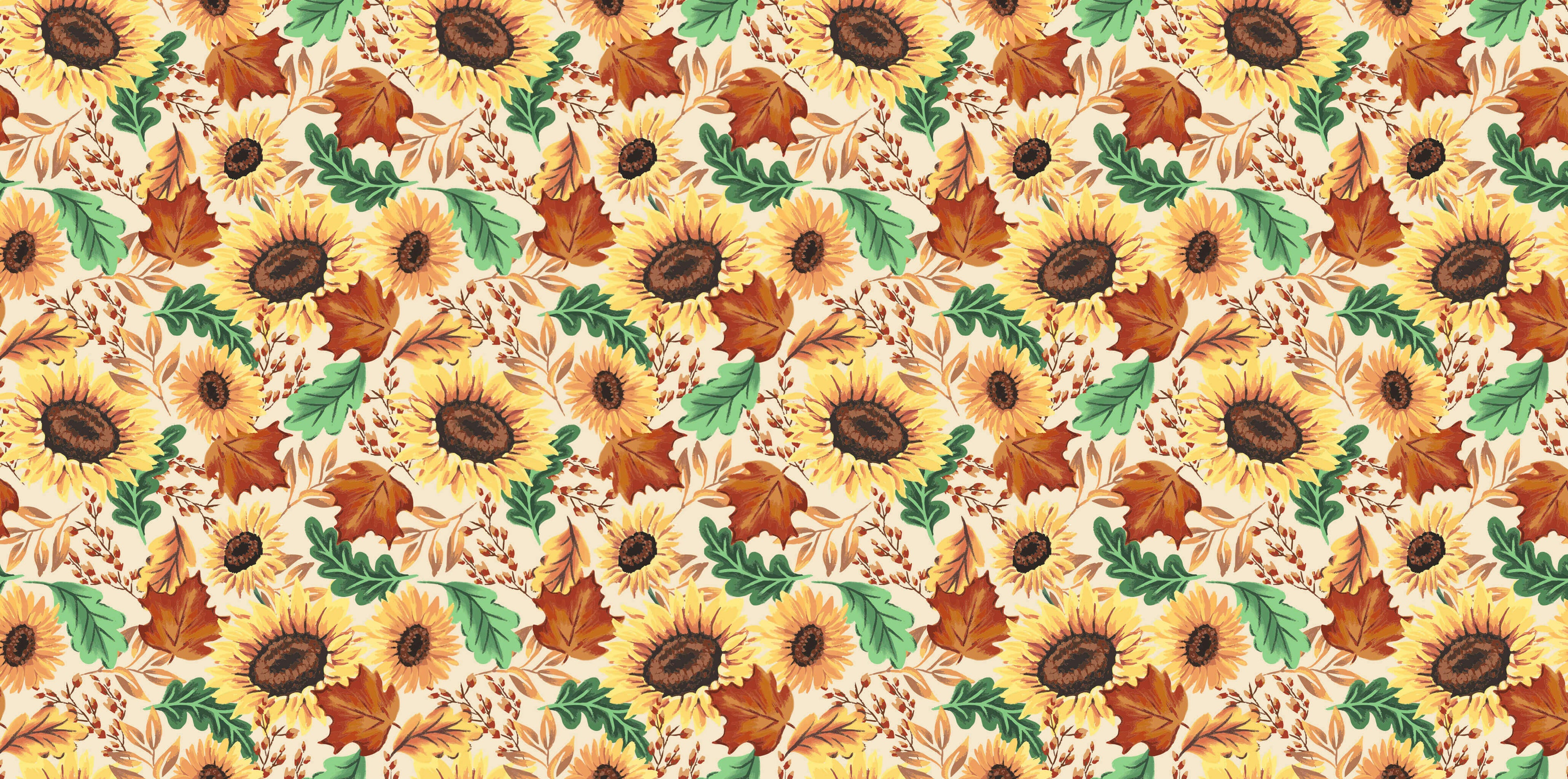 Tapet personalizat - AUTUMN SUNFLOWER