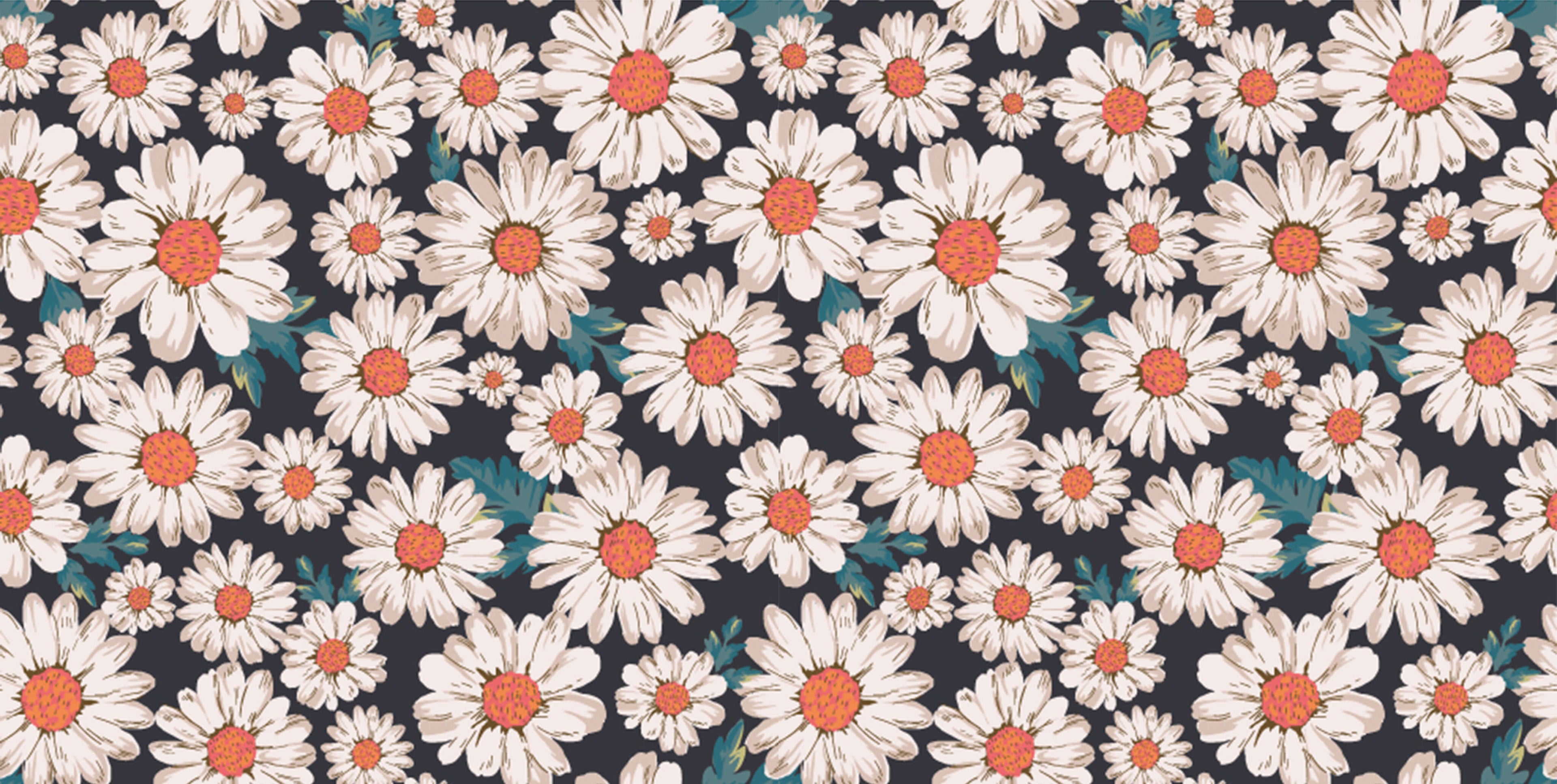 Tapet personalizat - DARK DAISY