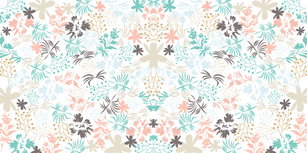 Tapet personalizat - PASTEL FLOWERS