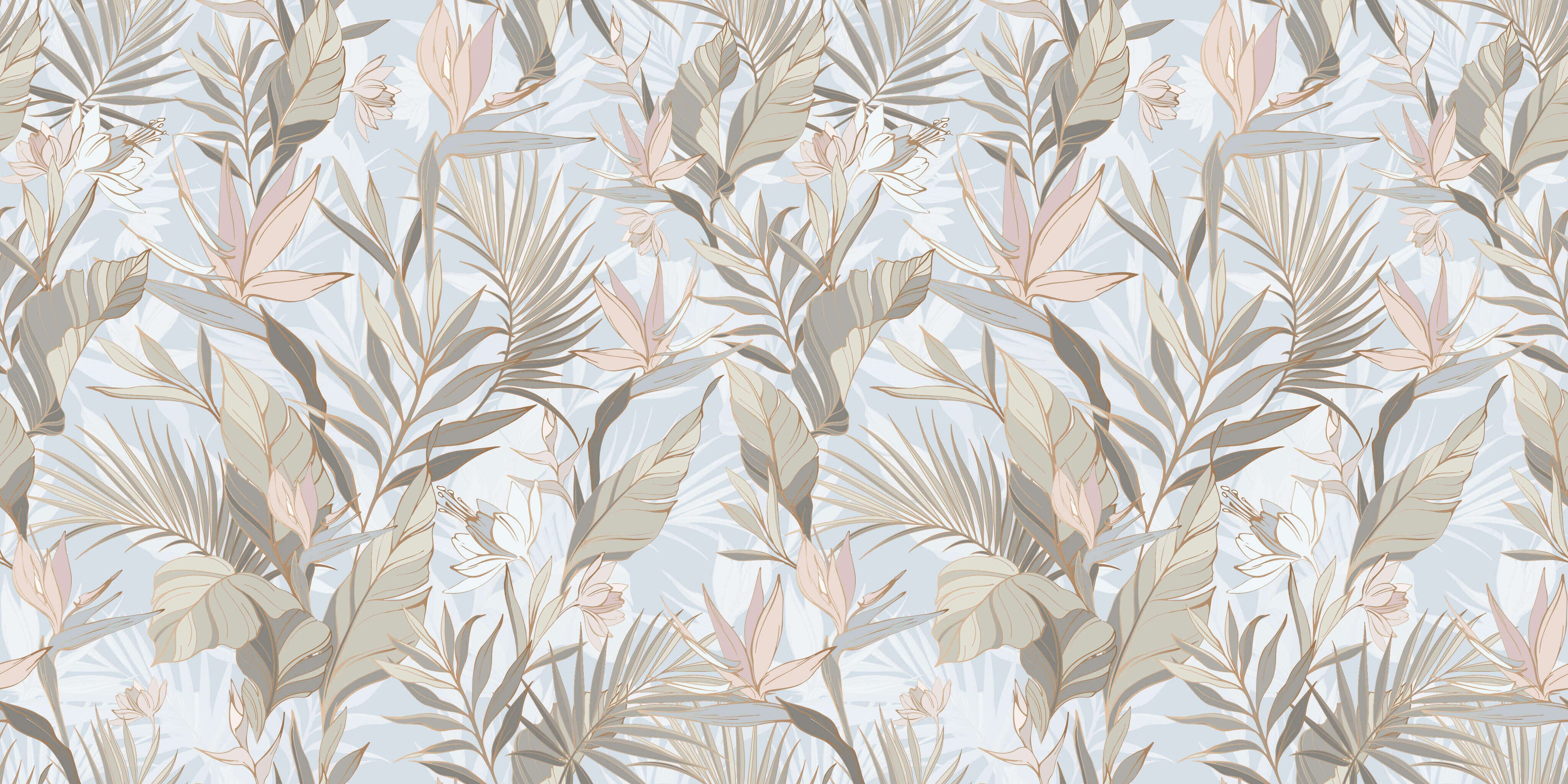 Tapet personalizat - TROPICAL PASTEL