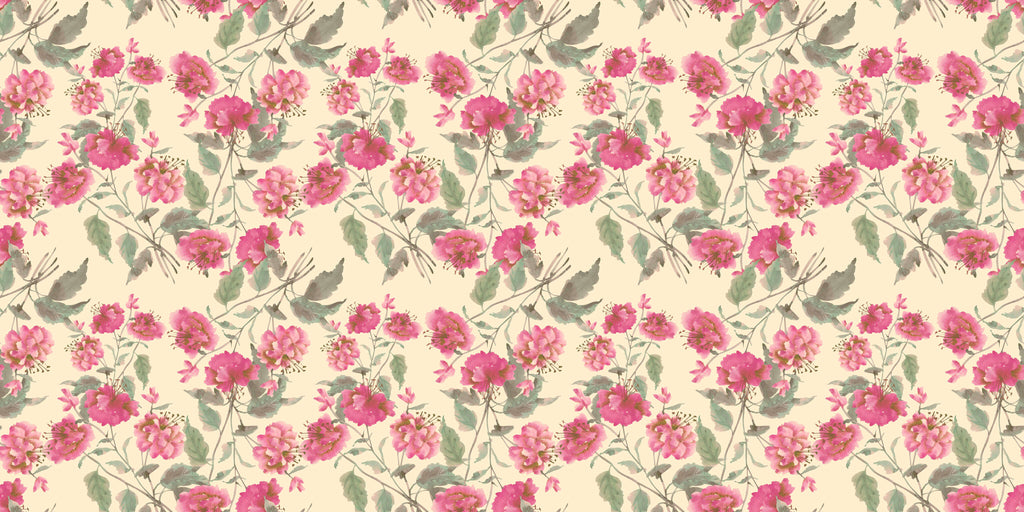 Tapet personalizat - RETRO HIBISCUS