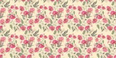 Retro Hibiscus Personalised Wallpaper