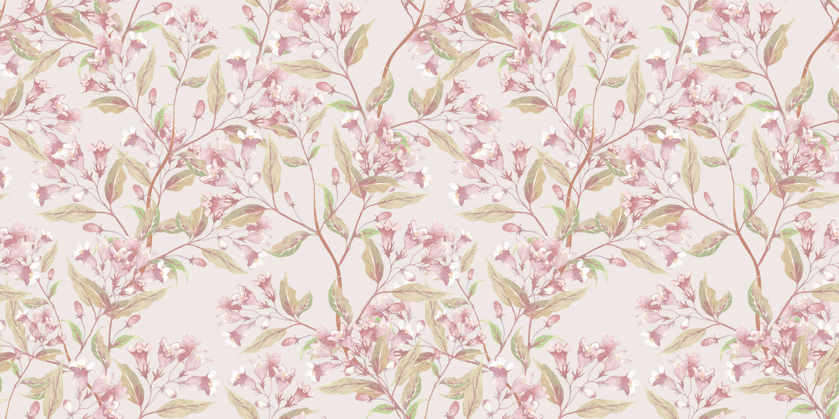 Pink Jacaranda Personalised Wallpaper