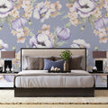 Tapet personalizat floral cu flori roz de phacelia grandiflora phacelia grandiflora