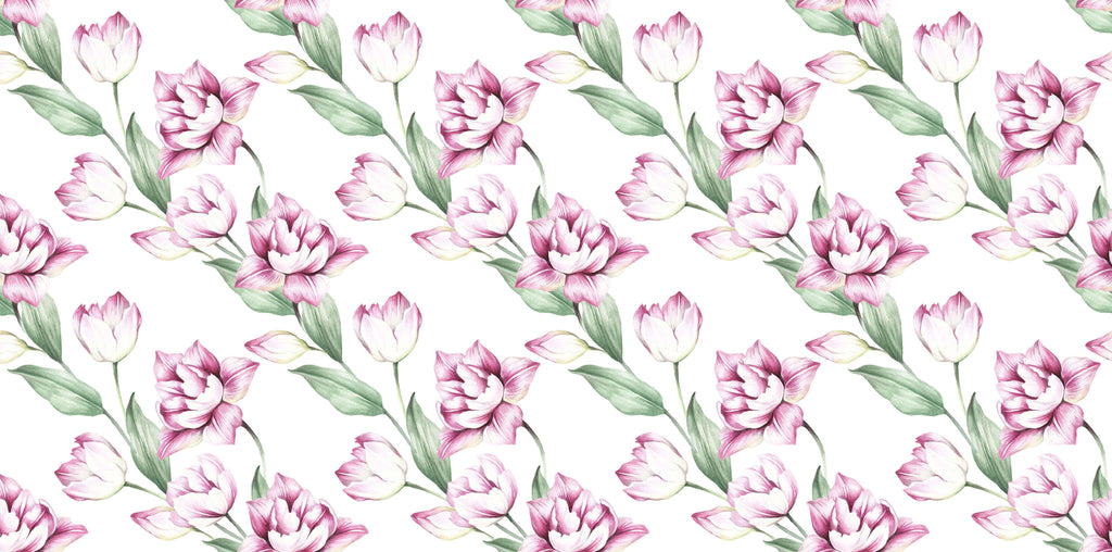 Tapet personalizat - BLOOMED TULIPS
