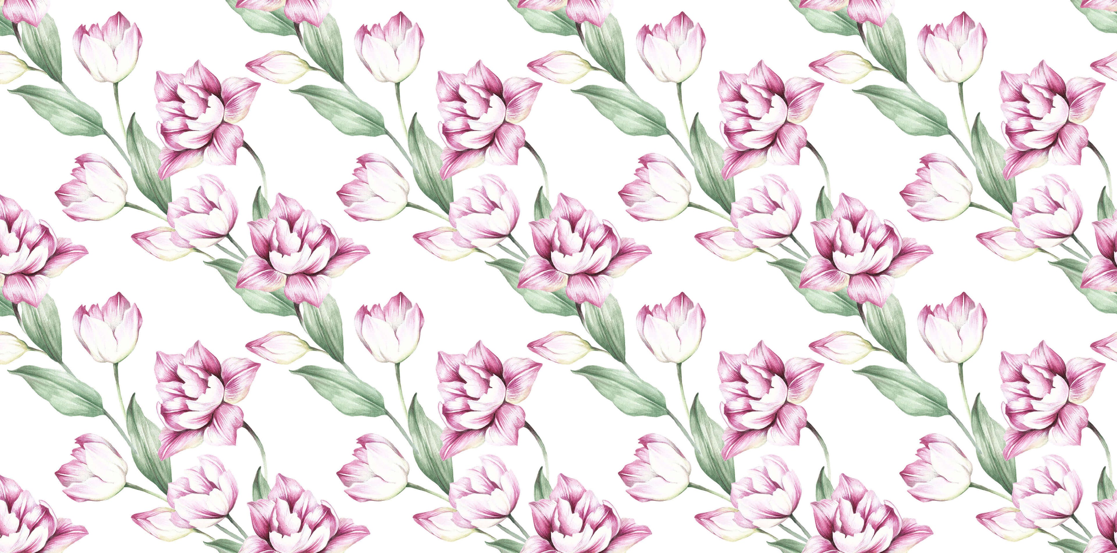 Tapet personalizat - BLOOMED TULIPS