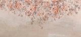 Tapet personalizat floral cu flori colorate pe un perete nude nude flower wall
