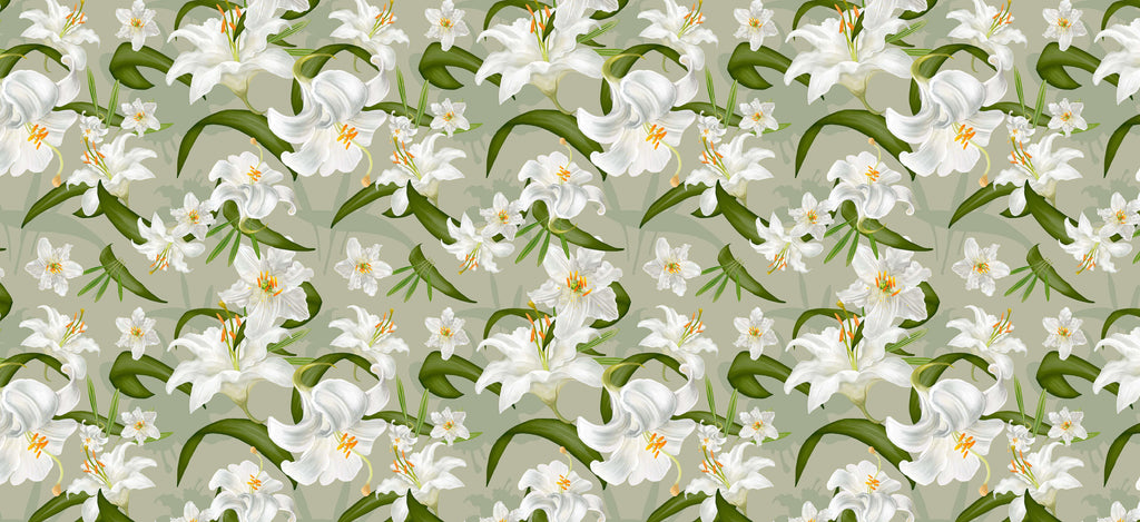 Tapet personalizat - GREEN LILY