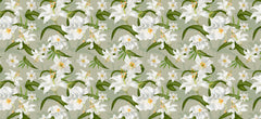 Green Lily Personalised Wallpaper