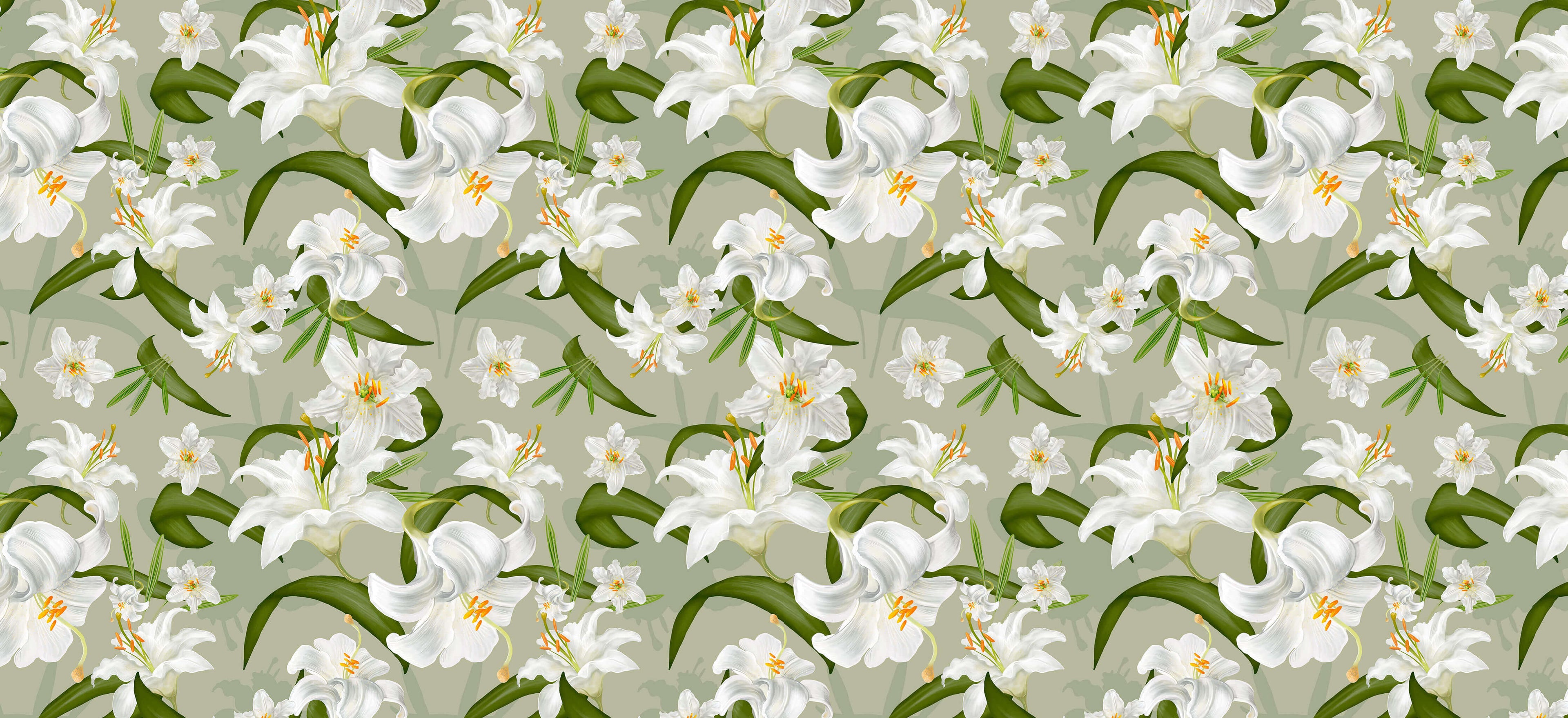 Tapet personalizat - GREEN LILY